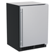Marvel 24 Inch Classic Single Zone Built In/Freestanding Stainless Steel Wine Refrigerator with Display Rack Solid Door