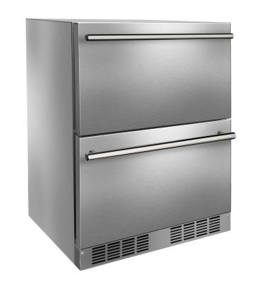 Marvel 24 Inch Essential Refrigerator Drawers Stainless Steel