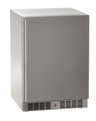 Marvel 24 Inch Essential Refrigerator Solid Door Stainless Steel