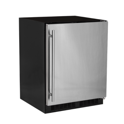Marvel 24 Inch Low Profile ADA Built In Stainless Steel Refrigerator Solid Door