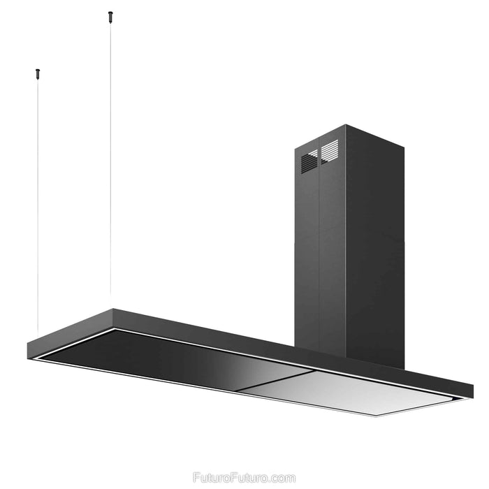 Futuro Futuro 69 Inch Turo Black Island Range Hood