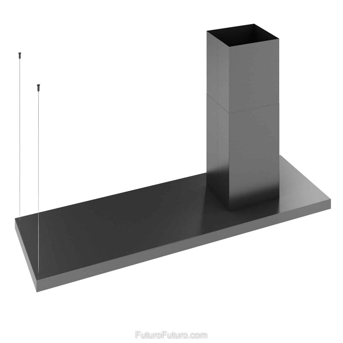 Futuro Futuro 69 Inch Turo Black Island Range Hood