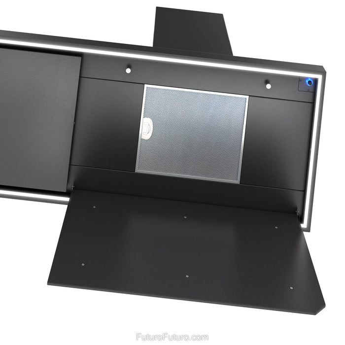 Futuro Futuro 69 Inch Turo Black Island Range Hood