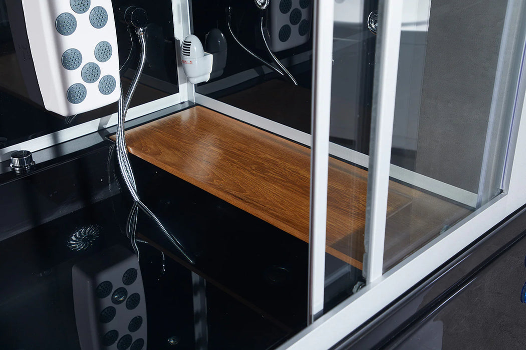 Maya Bath Black Platinum Catania Left Position Steam Shower Detail