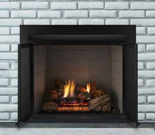 Monessen Lo-Rider 42 Inch LCUF Clean Face Vent Free Gas Firebox with Panels Open