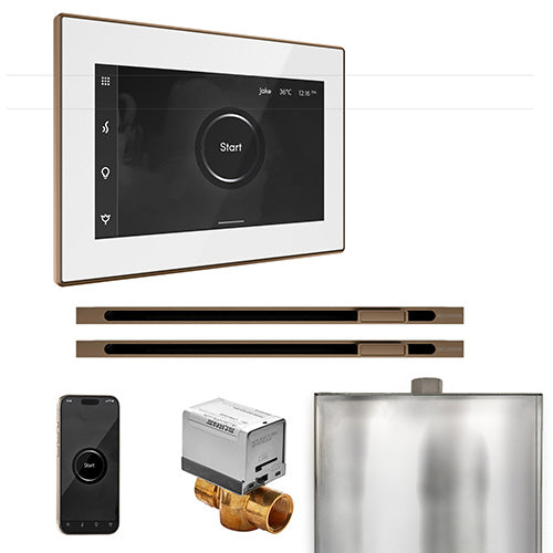Mr. Steam Residential XButler Steam Shower Max Linear Control Package Nouveau Bronze
