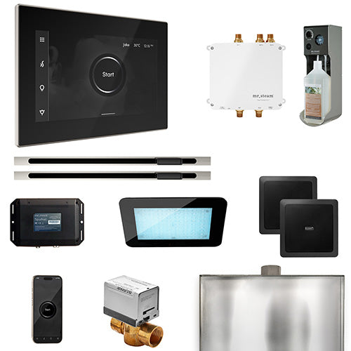 Mr. Steam Residential Bliss Steam Shower Max Linear Control Package Polished Nickel
