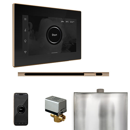 Mr. Steam Residential XButler Steam Shower Linear Control Package Polished Gold
