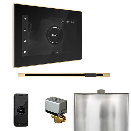 Mr. Steam Residential XButler Steam Shower Linear Control Package Polished Brass
