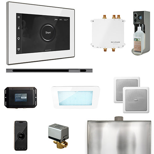Mr. Steam Residential Bliss Steam Shower Linear Control Package Brilliant Black
