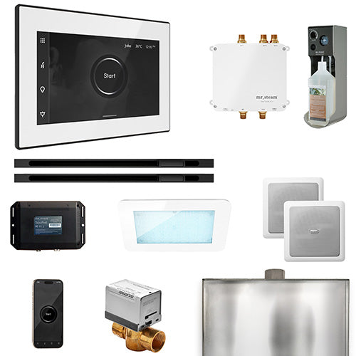 Mr. Steam Residential Bliss Steam Shower Max Linear Control Package Matte Black
