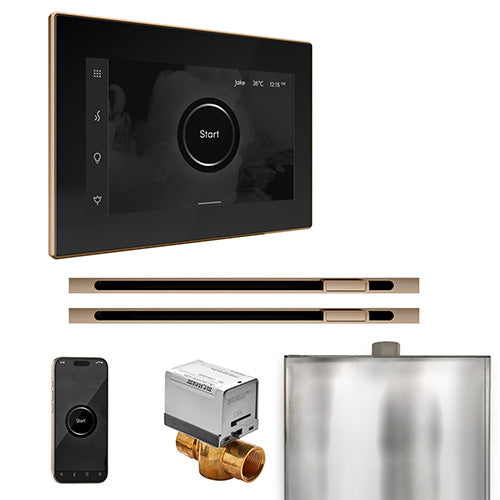 Mr. Steam Residential XButler Steam Shower Max Linear Control Package Polished Gold
