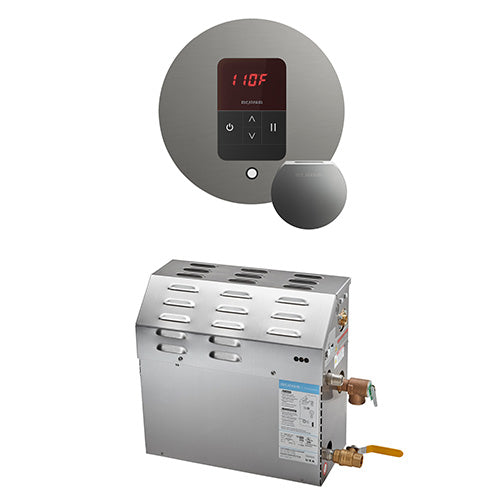 Mr. Steam 15kW MSSUPER Residential iTempo Steam Shower Generator Package Brushed Nickel
