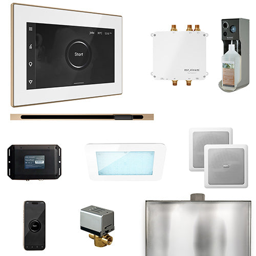 Mr. Steam Residential Bliss Steam Shower Linear Control Package Brushed Bronze

