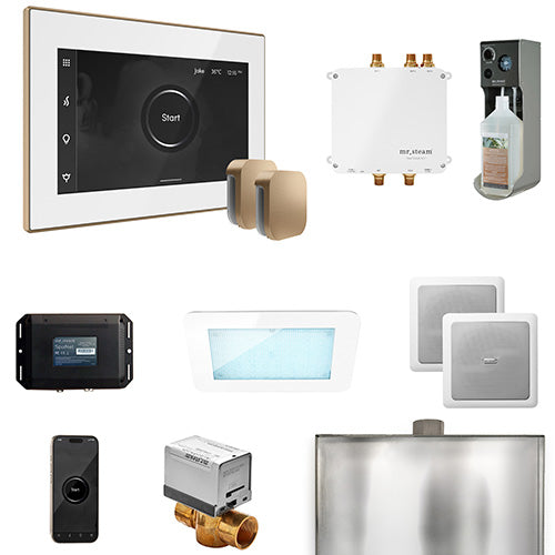 Mr. Steam Residential Bliss Steam Shower Max Control Package Brushed Bronze

