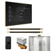 Mr. Steam Residential XButler Steam Shower Linear Control Package Polished Brass
