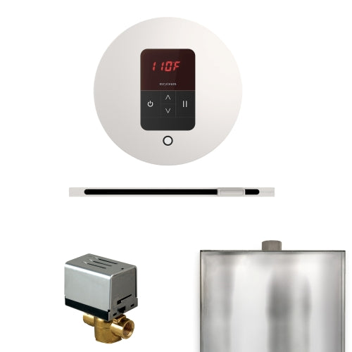 Mr. Steam Residential Basic Butler Steam Linear Shower Control Package White