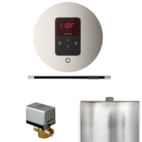 Mr. Steam Residential Basic Butler Steam Linear Shower Control Package Satin Steel
