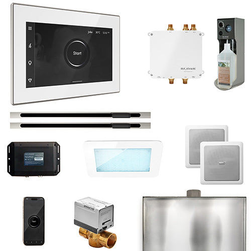 Mr. Steam Residential Bliss Steam Shower Max Linear Control Package Polished Nickel
