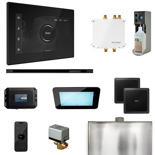 Mr. Steam Residential Bliss Steam Shower Linear Control Package Matte Black
