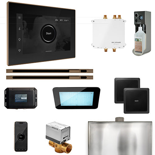 Mr. Steam Residential Bliss Steam Shower Max Linear Control Package Nouveau Bronze
