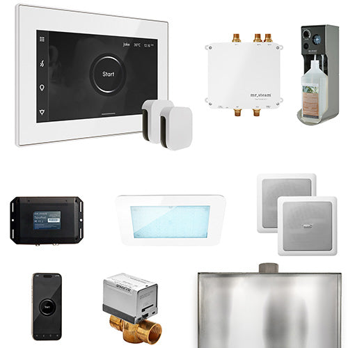 Mr. Steam Residential Bliss Steam Shower Max Control Package White
