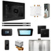 Mr. Steam Residential Bliss Steam Shower Max Linear Control Package Brilliant Black
