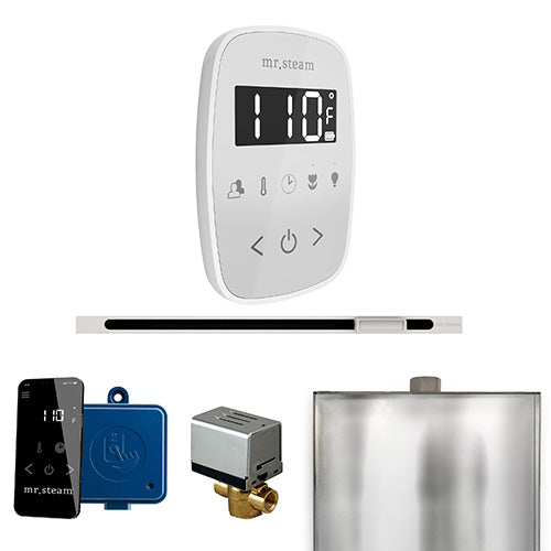 Mr. Steam Residential ButlerFlex Steam Linear Shower Control Package White