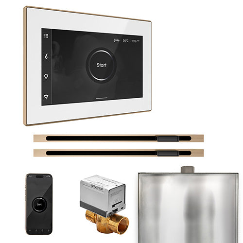 Mr. Steam Residential XButler Steam Shower Max Linear Control Package Brushed Bronze
