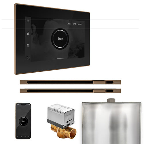 Mr. Steam Residential XButler Steam Shower Max Linear Control Package Nouveau Bronze
