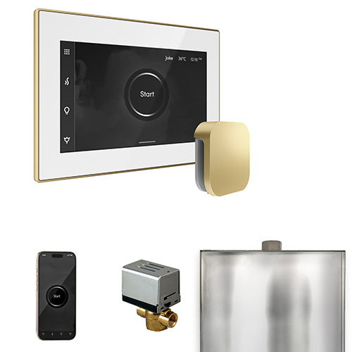 Mr. Steam Residential XButler Steam Shower Control Package Satin Brass
