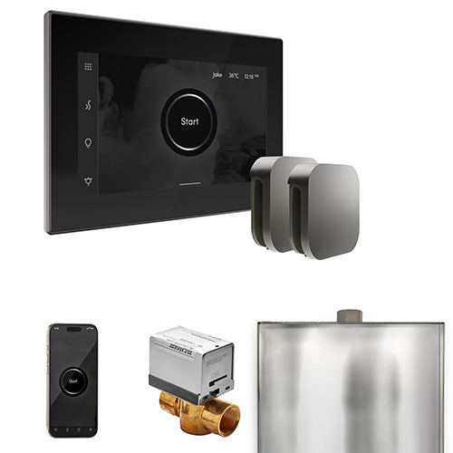 Mr. Steam Residential XButler Steam Shower Max Control Package Satin Steel
