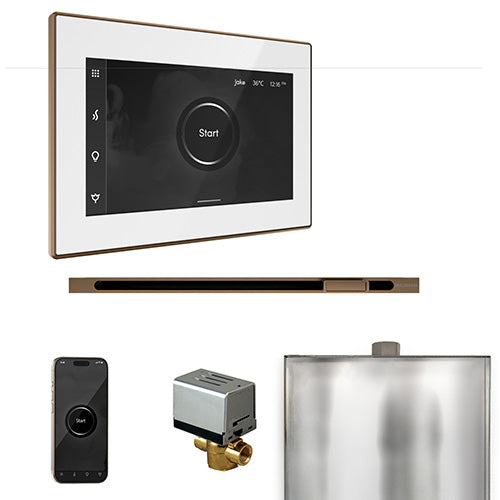 Mr. Steam Residential XButler Steam Shower Linear Control Package Nouveau Bronze
