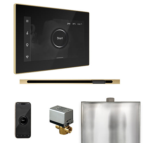 Mr. Steam Residential XButler Steam Shower Linear Control Package Satin Brass
