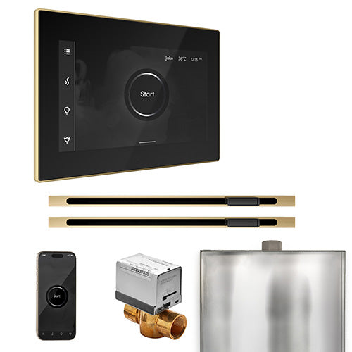 Mr. Steam Residential XButler Steam Shower Max Linear Control Package Satin Brass
