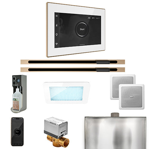 Mr. Steam Residential XDream Steam Shower Max Linear Control Package Brushed Bronze
