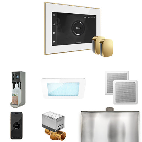 Mr. Steam Residential XDream Steam Shower Max Control Package Polished Brass
