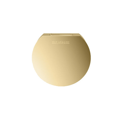 Mr. Steam Round Aroma Designer Finish SteamHead Polished Brass
