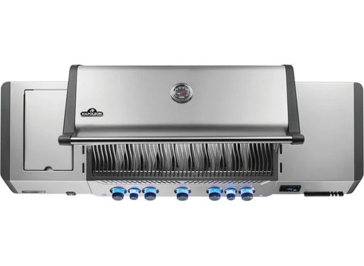Napoleon Prestige 665 Stainless Steel Gas Grill with Infrared Side and Rear Burners Upper View
