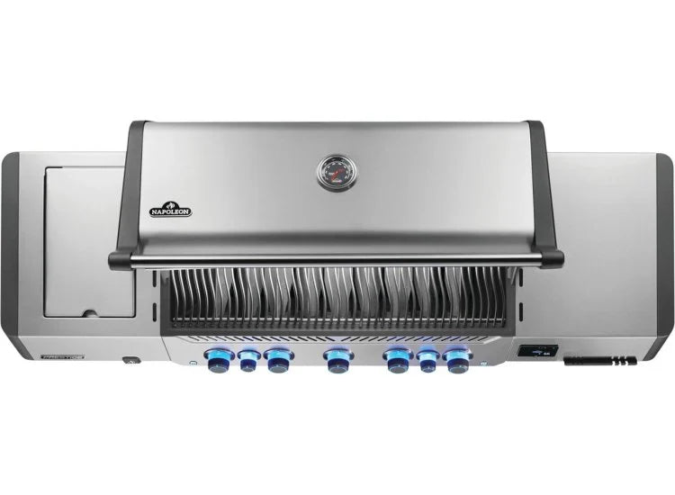 Napoleon Prestige 665 Stainless Steel Gas Grill with Infrared Side and Rear Burners Upper View