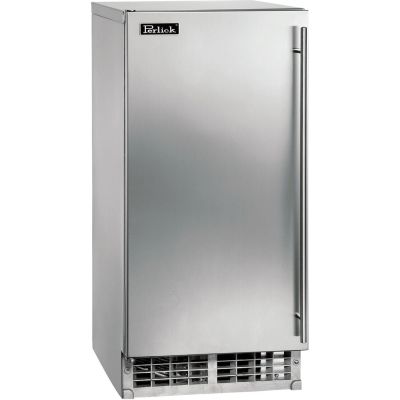 Perlick 15 Inch ADA Compliant Cubelet Ice Maker Indoor/Outdoor Panel Ready Door with Integrated Pump and Hinge Reversible Main