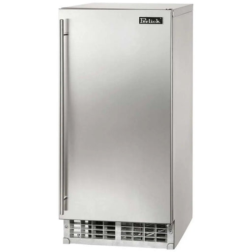 Perlick 15 Inch Signature Series Cubelet Ice Maker Indoor/Outdoor Stainless Steel Solid Door with Integrated Pump Main
