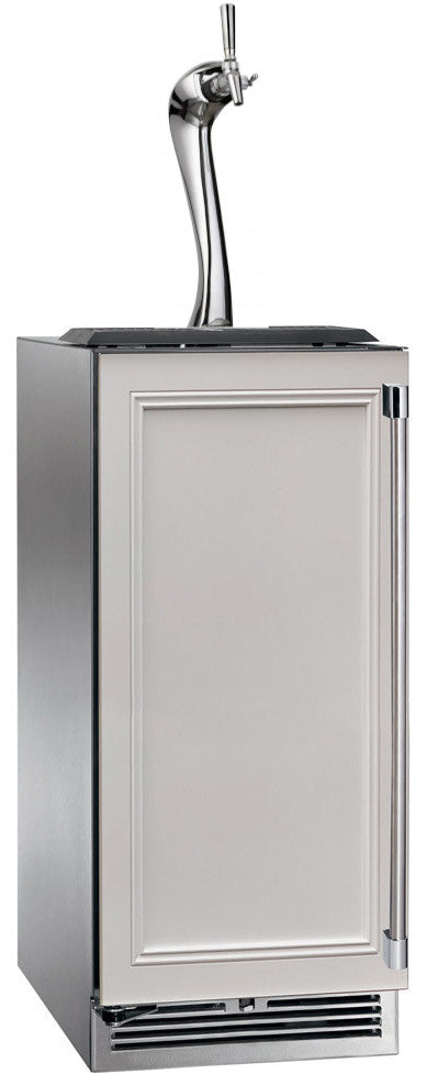 Perlick 15 Inch Signature Series Indoor Undercounter Adara Beer Dispenser Panel Ready Solid Door Main