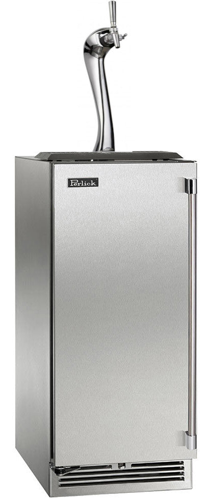 Perlick 15 Inch Signature Series Indoor Undercounter Adara Beer Dispenser Stainless Steel Solid Door Main