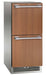 Perlick 15 Inch Signature Series Indoor Undercounter Refrigerator Panel Ready Drawers Dark Brown