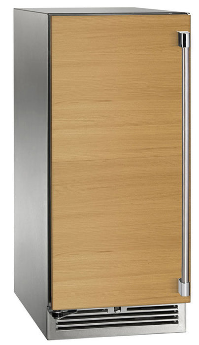 Perlick 15 Inch Signature Series Indoor Undercounter Refrigerator Panel Ready Solid Door Brown