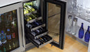 Perlick 15 Inch Signature Series Indoor Undercounter Wine Reserve Stainless Steel Glass Door Installed