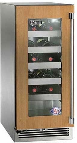 Perlick 15 Inch Signature Series Undercounter Outdoor Marine Grade Wine Reserve Panel Ready Glass Door Main