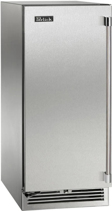 Perlick 15 Inch Signature Series Undercounter Outdoor Marine Grade Wine Reserve Stainless Steel Solid Door Main