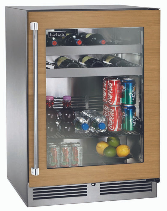 Perlick 24 Inch ADA Compliant Series Indoor Undercounter Beverage Center Panel Ready Glass Door Main